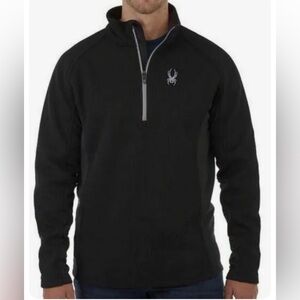 Spyder outbound 1/2 zip sweater jacket Top black 18224